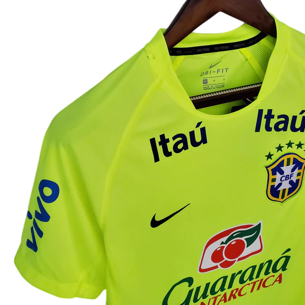 Camisa Seleção Brasileira Treino - - Verde Fluorescente