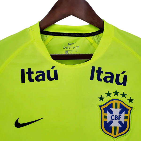 Camisa Seleção Brasileira Treino - - Verde Fluorescente