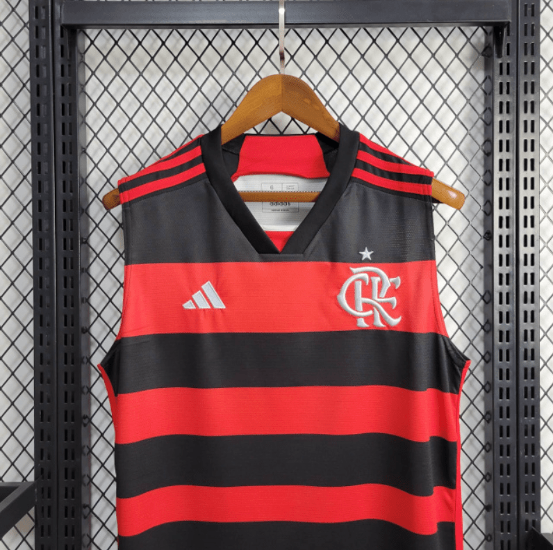Camiseta Flamengo Home 24/25 - Vermelho e Preto